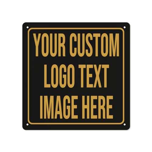 Custom Metal Signs - Personalized Signs for Office, Home, Bar - Indoor/Outdoor Use - 12"x12" - size: 12"x12"