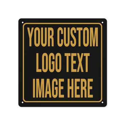 Custom Metal Signs - Personalized Signs for Office, Home, Bar - Indoor/Outdoor Use - 12"x12" - size: 12"x12"