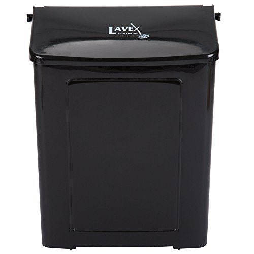 Black Plastic Wall-Mount Sanitary Napkin Receptacle (IMP 1103) By TableTop King