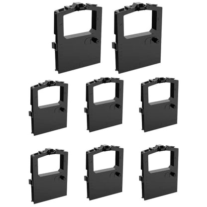 Compatible Printer Ribbons Replacement for Okidata 52102001 Black Ribbon Used for Microline 320 321 Turbo Printers, Microline 100 Series (8 Pack)