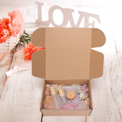 PHAREGE 6 Pack 9x6x4 inch Cardboard Shipping Boxes, Brown Gift Boxes - color: Brown, size: 9x6x4 inch 6 Pack