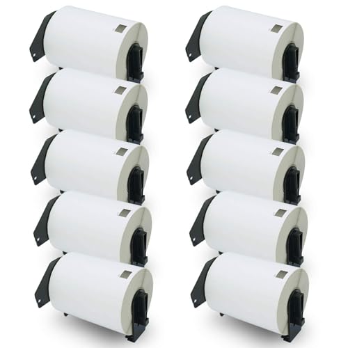BETCKEY - Compatible Shipping Labels Replacement for Brother DK-1247 (4.07 in x 6.4 in), Use with Brother QL Label Printers [10 Rolls/1800 Labels] - color: Dk-1247 4.07" X 6.4" Fit Ql-1110nwb