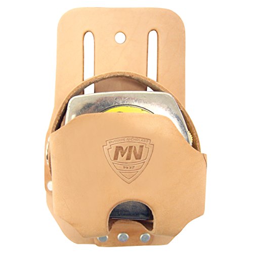 McGuire-Nicholas Tape Measure Holder in Tan Saddle Leather| Fits most oversised tape measures