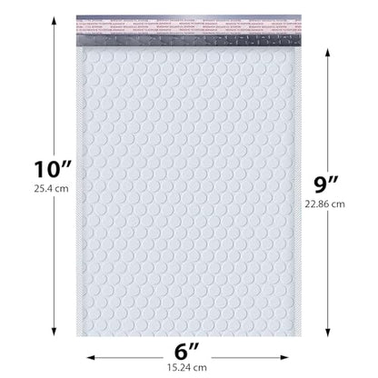Arctic White Bubble Mailers 6x10 Poly Padded Envelopes #0, 250 Pack - color: Arctic White, size: 6"x10" / 250 Pack