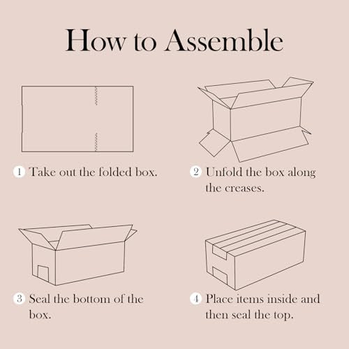 Edenseelake 50 Pack 7x5x4 inches Shipping Boxes Corrugated Cardboard Boxes for Packing, Moving, Mailing, Brown - size: 7x5x4 inch, style: 50 packs