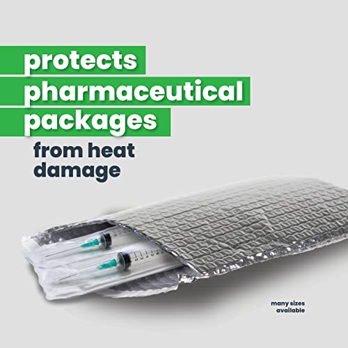 EcoFoil Thermal Insulated Bubble Mailer 6" x 6.5" - 10-Pack - Heat-Protective & Lightweight Bubble Mailer, Protects Temperature-Sensitive Contents, Food Grade Shipping Material - size: 6" x 6.5"