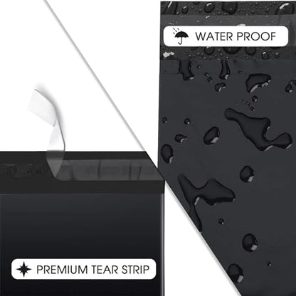 Metronic Poly Mailers 19x24 500PC Shipping Bags for Clothes Small Business - color: Black, size: 19x24 500PC