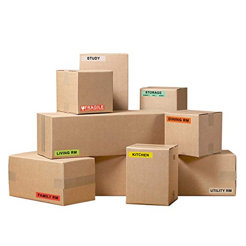 16 Rolls 960 PCS Moving Labels, 1''x4.5'' Color Coded Stickers - color: 16-colors