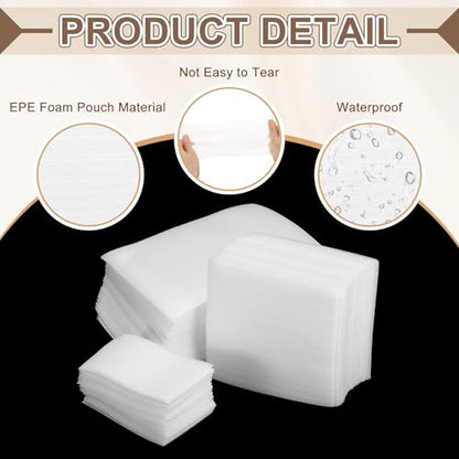 uxcell 50 Pcs Cushion Foam Pouches, 5" x 3" Cushioning Packing Supplies Cushioning Foam Padding Sheets for Moving and Packaging Dishes, China, Books, Photo Frame - size: 13.5 x 6.5 cm/5.3 x 2.6 inches