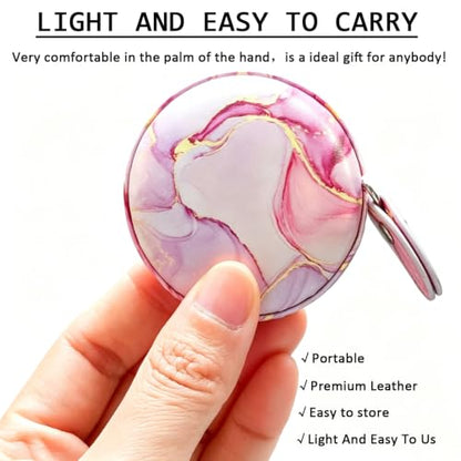 Tape Measure Body Measuring Tape，Medical Body Cloth Tailor Craft Dieting Measuring Tape, Dual Sided Retractable Ruler Colour Printed Soft Tape Measure Retractable - color: Pink Flow Gold 1 pack