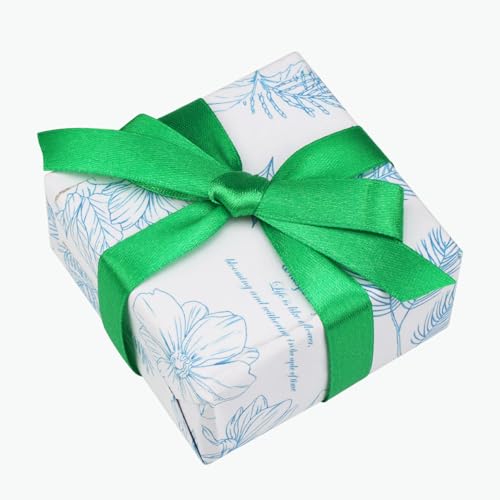 3/4 Inch Green Satin Ribbon 50 Yards Single Face Polyester - color: Green, size: 3/4 inch
