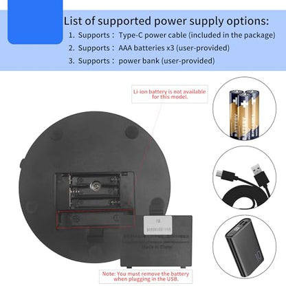 Rotating Display Stand Easy to Switch Direction, Spinning Platform Adjustable Speed, 360 Degree Motorized Photography Turntable for Jewelry, Shoes Display and Shooting, Lazy Susan(4.53" black) - color: 4.53" black