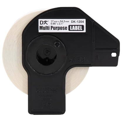 Brother Genuine DK-12043PK Multipurpose Paper Label Roll, Die-Cut Paper Labels, Engineered for Excellence, 400 Labels Per Roll, (3) Rolls per Box (DK12043PK) - size: 3 Rolls