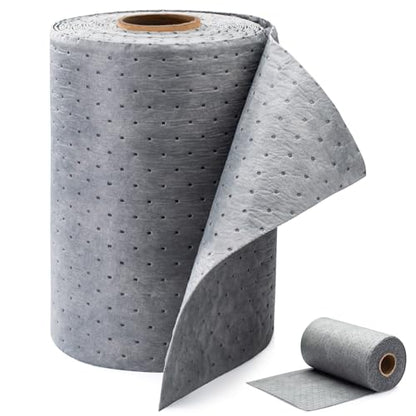 6 oz Heavy Duty Absorbent Mat Roll for Oil, Water and Other Liquids, Suitable for Multi-Purpose Super Absorbent Pads,15in.x 50 ft (15" W x 50' L) - size: 15" W x 50' L