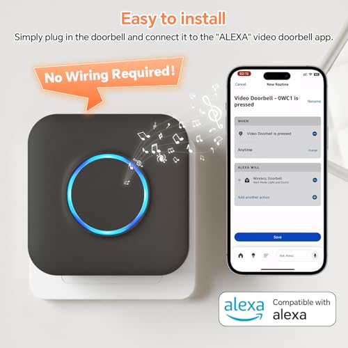 WIFI Doorbell Chime for Google Nest, Ring, Blink - 1 Pack