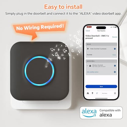 WIFI Doorbell Chime for Google Nest, Ring, Blink - 1 Pack