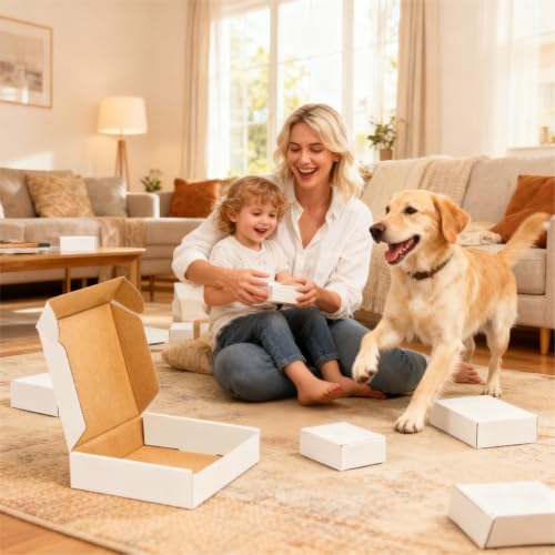 50 pack Small Shipping Box,6x4x2''Corrugated Mailer,YUNSY-BOX Cardboard Box - size: 6X4X2