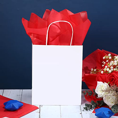 Fuutreo 300 Sheet Kraft Tissue Paper Bulk 14x20'' Wrapping, Red - color: Red