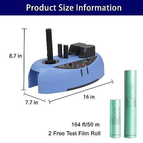 Mini Air EA2S Air Cushion Machine, Air Pillows Maker, Bubble Wrap Machine, Air Pillow Packaging Machine with 2 Free 164 ft/50m Test Film Roll for Package and Product Shipment Protection - size: MINI AIR 2S Machine