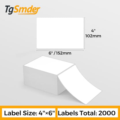 3-Proof 4" x 6" Fanfold Thermal Shipping Label, 4-Stack 2000 Labels - size: 4" x 6" - 4 Stacks ( 2000 labels ）