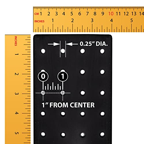 Azar Displays, 700220-BLK-2B16, Revolving Pegboard Kit, Counter Display with Locking Hooks, Jewelry Organizer for Trade Shows, Rotating, 16 Pack of 2 inch Hooks Included, Black, 4” x 12” - color: Black, style: Pegboard + Hooks