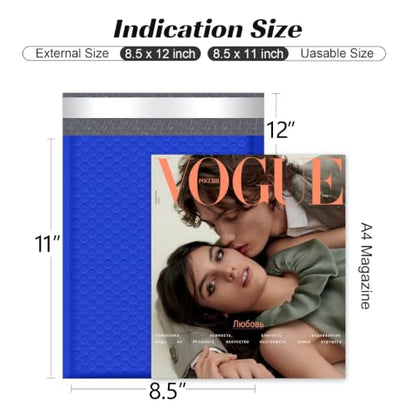 Famagic Bubble Mailers 8.5x12 Inches 40pc Dark Blue Usable 8.5x11 Padded Envelopes Self Seal Adhesive Waterproof Shipping Bags for Clothes - color: Dark Blue, size: 8.5x12 Inches 40pcs