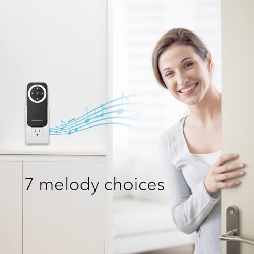 Wasserstein Doorbell Chime - Compatible with Blink Video Doorbell (1-Pack, Black) - color: Black for Blink