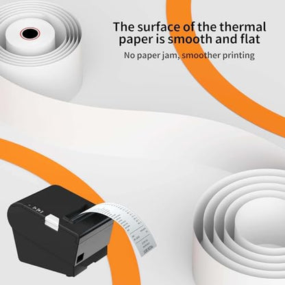 Thermal Receipt Paper Rolls 3-1/8 x 230ft, 50 rolls - 48 GSM - size: 3 1/8" x 230'