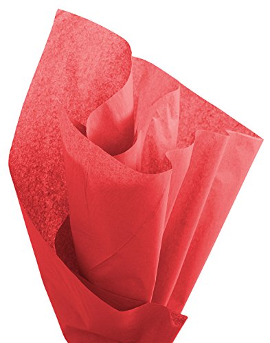 Premier Packaging Tissue Paper Pack, 48 Sheets, 20" x 30", Deep Scarlet - color: Deep Scarlet