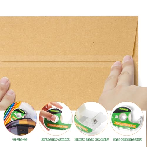 Invisible Clear Tape Bulk Rolls,36 Packs Gift Wrapping Tape with Dispenser - size: Invisible Tape,36 Pack
