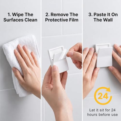 6Pcs Large Self Adhesive Clips, No Drilling Wall Tapestry Clips for Hanging