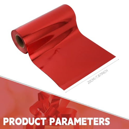 Shiny Waterproof Ribbon,Curling Ribbon for Gifts Package Wrapping,Crafting. (Red, 8inch x 25yards) - color: Red, size: 8inch x 25yards
