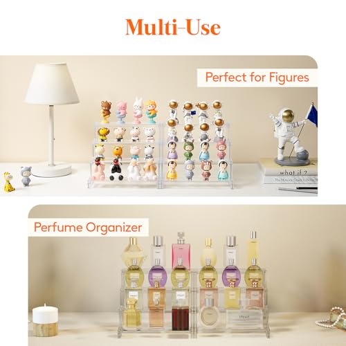 Lifewit Perfume Organizer, Cologne Stand Tool-Free Assembly, 9", 1 Pcs - color: Clear, size: 9 Inch,1 Pcs