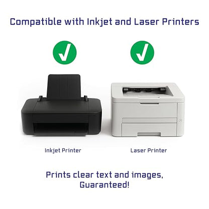 Printable Shipping Address Label Easy to Peel |1.75" x 0.50" Customizable Stickers White | 800 Count | 10 Sheets Total | Permanent White Matte | Compatible with Inkjet and Laser Printer | Blank Labels - size: 1.75" x 0.50"