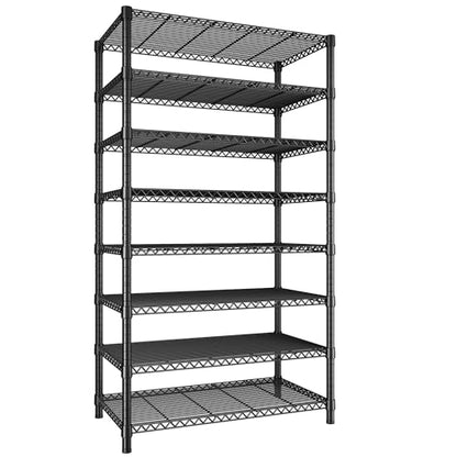 REIBII 8 Tier Metal Shelving, Adjustable & 75" H Space Saving, for Kitchen - size: 【8 Tier】75"H X 35"W X 14"D