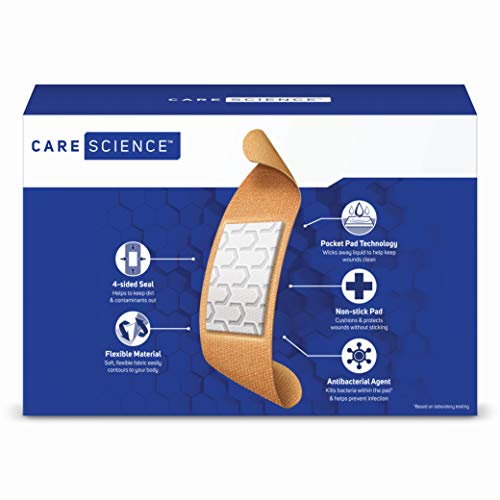 Care Science Fabric Adhesive Bandages, Assorted Sizes, 200 Count