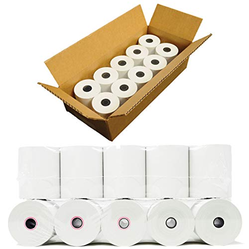 (10 Rolls) 3 1/8 x 230 Thermal Paper Receipt Rolls (55 GSM - 80mm x 70m) Fits All POS Cash Registers TM-T88III, TM-T88IV, TM-T88V, TSP100, CT-S300, CT-S2000, BPA Free from BuyRegisterRolls - style: BPA Free Thermal