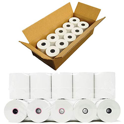 (10 Rolls) 3 1/8 x 230 Thermal Paper Receipt Rolls (55 GSM - 80mm x 70m) Fits All POS Cash Registers TM-T88III, TM-T88IV, TM-T88V, TSP100, CT-S300, CT-S2000, BPA Free from BuyRegisterRolls - style: BPA Free Thermal
