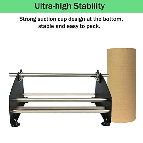 Honeycomb Packing Paper Roll Dispenser, Kraft Wrapping Paper Holder Manual Machine for Small Business, Improve Packing Efficiency, Dispenser Only