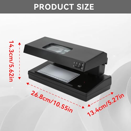 Counterfeit Bill Detector with LED UV Light, Money Marker Counterfeits Money Detector, Fake Money Detector Machine for Bill, UV Counterfeit Money Detector, Backlight for Watermark Detection