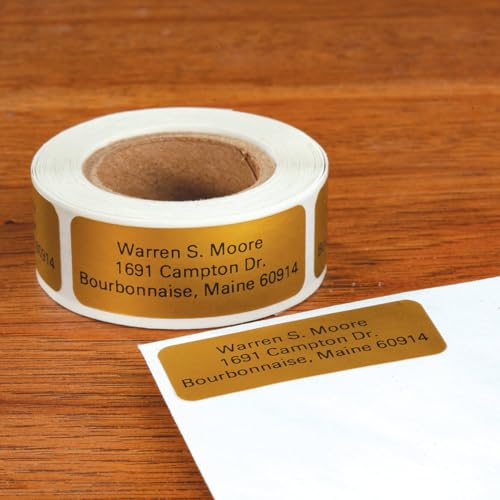 Custom Self-Stick Address Labels 200 - Gold - color: Gold