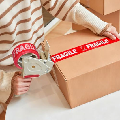 Ipetboom Fragile Warning Tape for Shipping and Moving Boxes, 1 Roll 109Yard