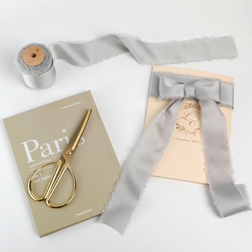 Silk Satin Ribbon 1-1/2 Inch x 30 Yards Gray - color: Gray