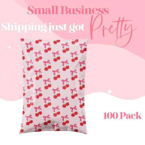 Pretty Package Store Poly Mailers 10x13, Cherry, 100 Pack - color: Cherry, size: 10x13