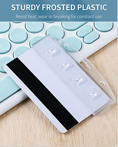 Pawfly 2 Pack Horizontal Card Badge Holders for POS Swipe Cards - size: 2 Pcs (Horizontal)