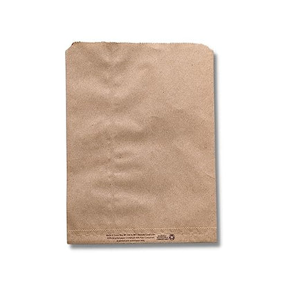 A Package 4 It 1,000-100% Recycled Brown Flat Paper Merchandise Bags - Medium (8 1/2 x 11)