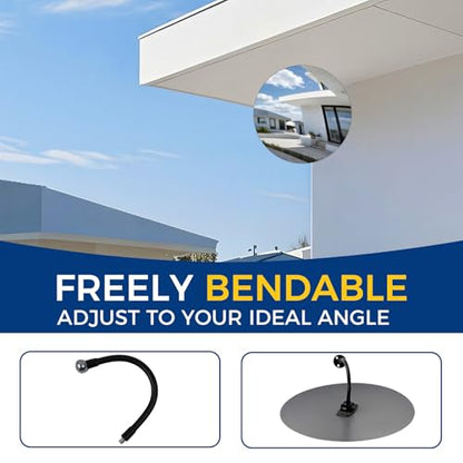 acrylic convex mirror 360-degree adjustable wide-angle indoor security mirror suitable for monitoring blind spots in parking lots Garage warehouses offices and traffic safety management (11.8in) - size: 11.7in*2
