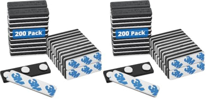 Mifflin-USA - Name Tag Magnets - 400 Pack, 1.75 x 0.5 Inches - Premium ID Badge Holder with 3 Extra Strong Neodymium Magnets - size: 400 Pack