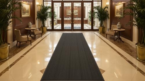 Indoor Outdoor Door Mat Muddy Dirt Resist Front Door Mat 3x6FT - size: 3' x 5'11" (Rectangular)