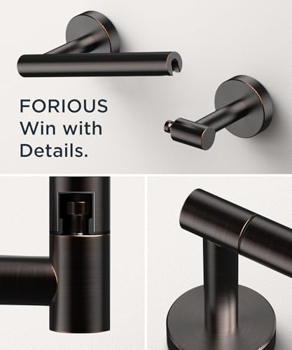 FORIOUS Commercial Toilet Paper Holder Wall Mount Bathroom Tissue Holder - color: Oil Rubbed Bronze